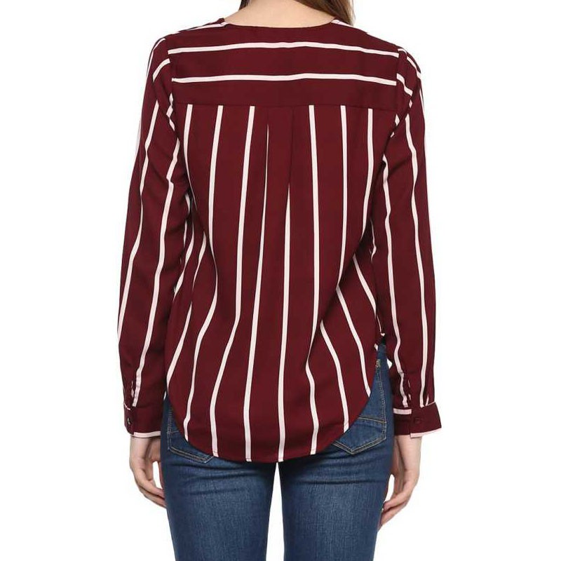 Formal Striped Women Top Formal Striped Women Top