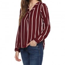 Formal Striped Women Top