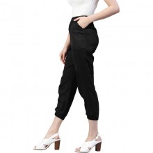 Women Cotton Blend Trousers