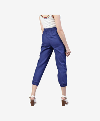 Women Cotton Blend Trousers