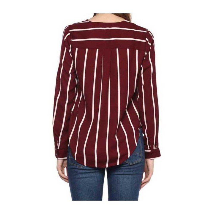 Formal Striped Women Top