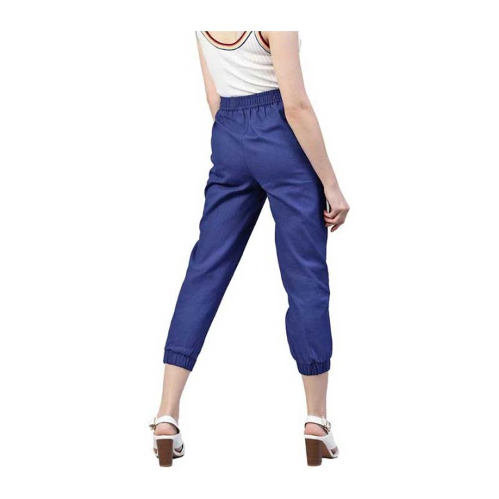 Women Cotton Blend Trousers